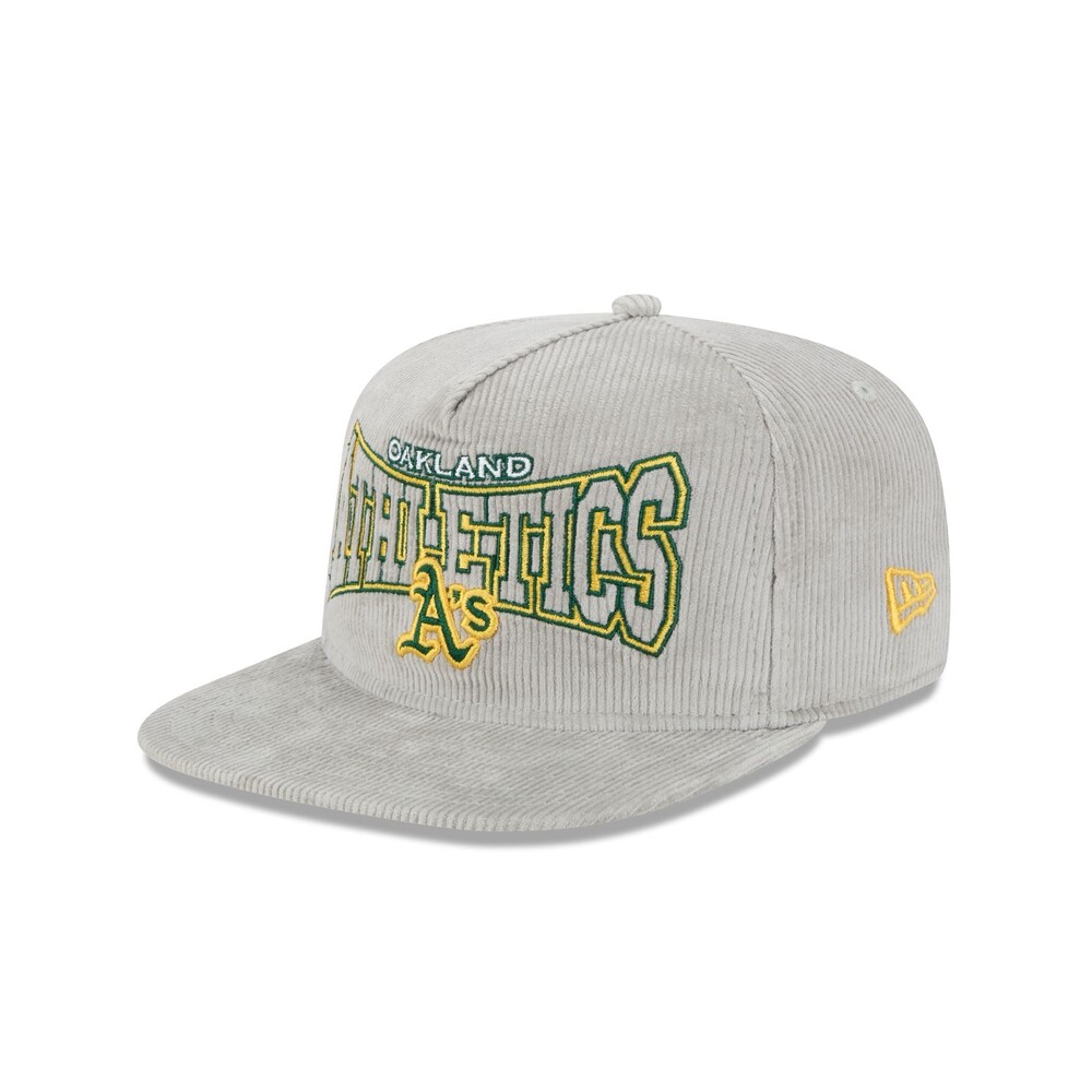 New Era Athletics Gray Cord Golfer Hat - One Size